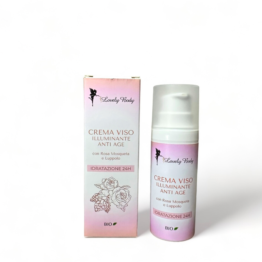 Crema viso illuminante anti-age